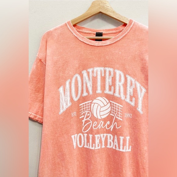 Tops - Monterey Volleyball Tee - Peach